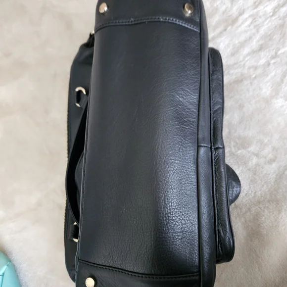 Lily Jade Meggan Black Leather Diaper Bag SALE SALE SALE all Offers - Picture 12 of 12